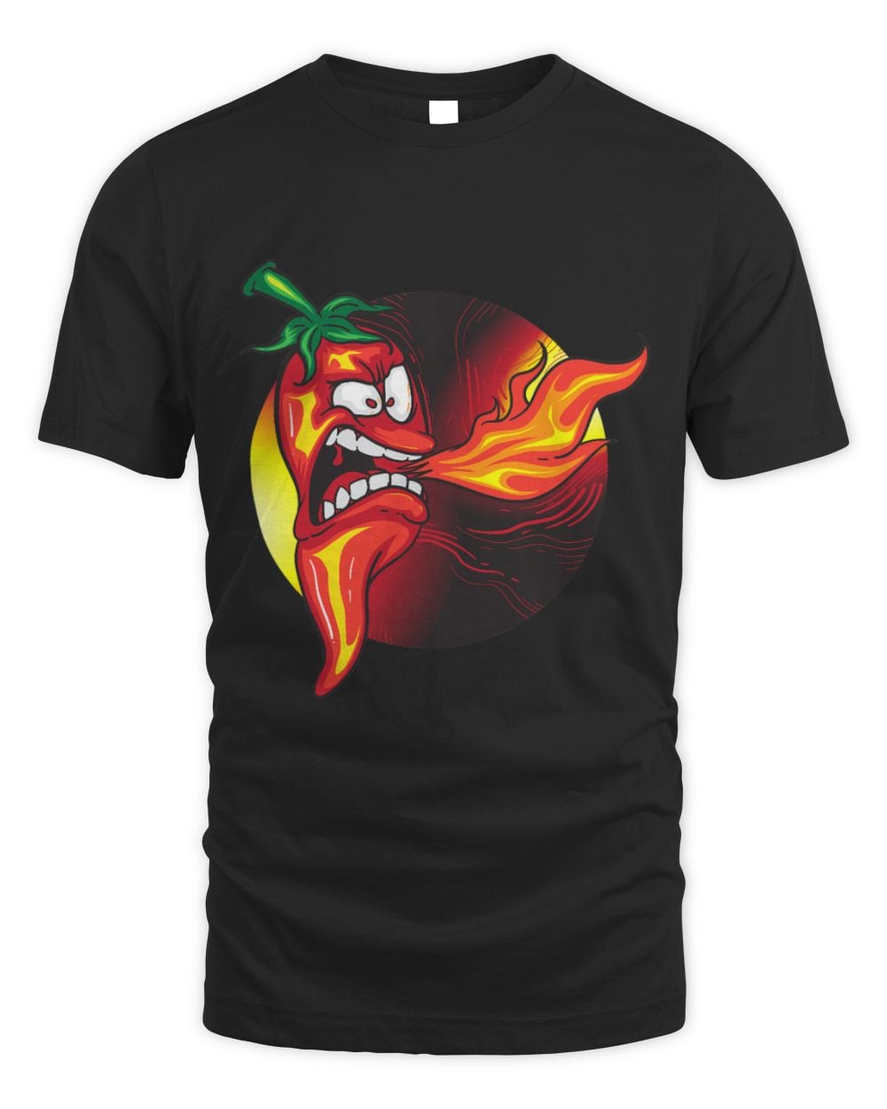 Chili Pepper Breathing Fire  Cute Burning Chili Gift T-Shirt
