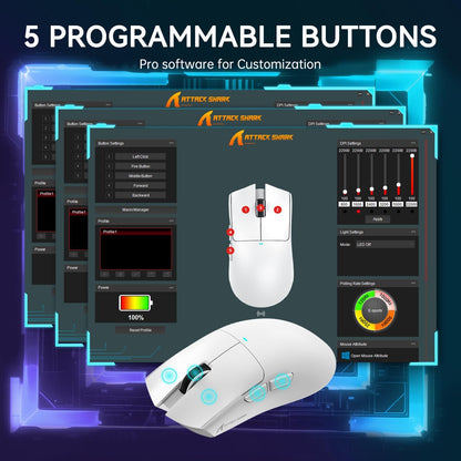 ATTACK SHARK X11 -Wireless Gaming Mouse