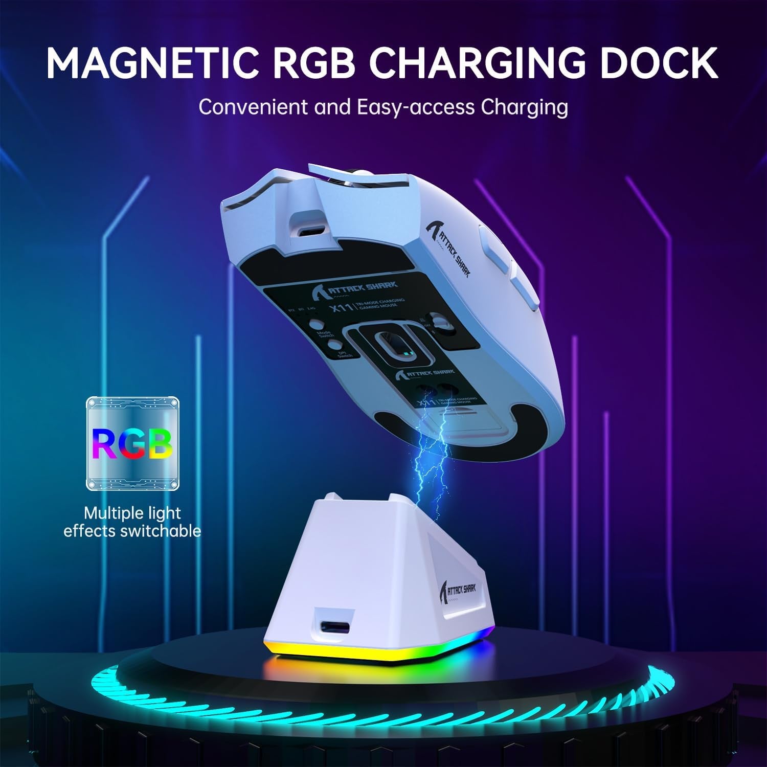 ATTACK SHARK X11 -Wireless Gaming Mouse